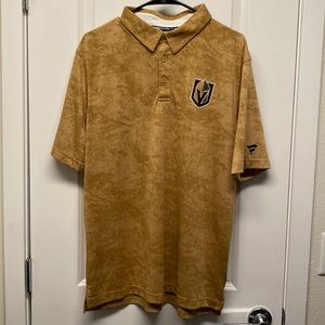 Mens Large - Vegas Golden Knights Team Issue Fanatics Authentic Pro Gold Polo